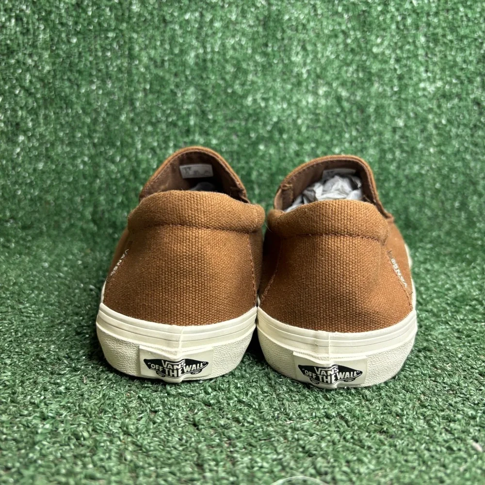 NEW Vans Bali SF Heavy Canvas Skate Surf Loafer Dachshund Brown Womens 8 Men 6.5